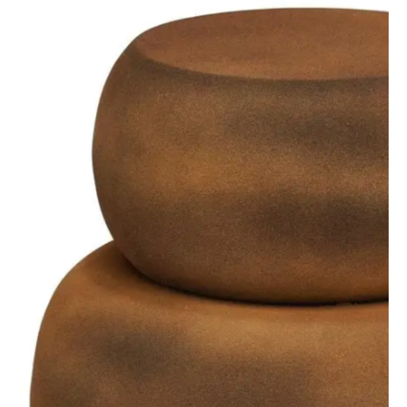 Table d’appoint ronde métal marron...