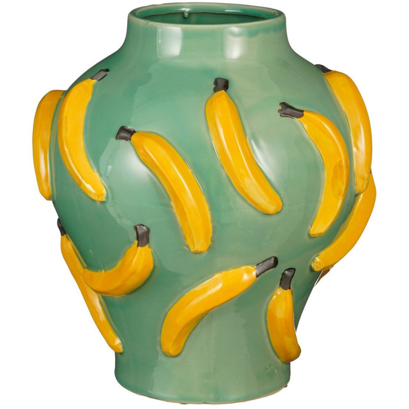 Vase céramique vert clair bananes...