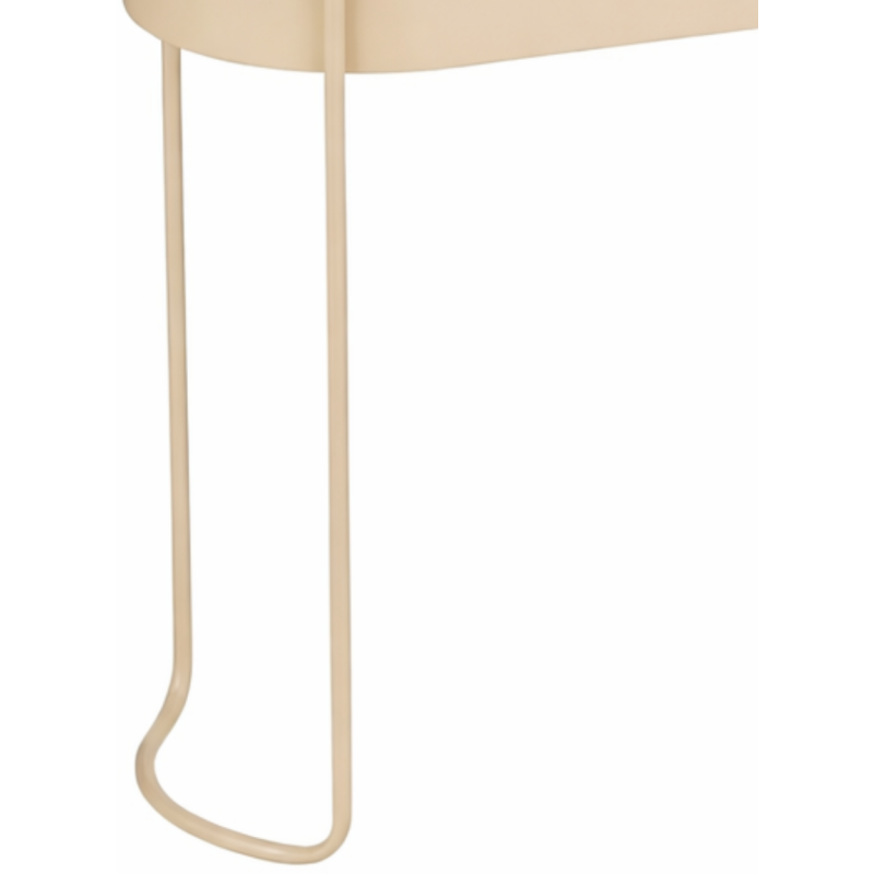 Jardinière sur pied métal beige...