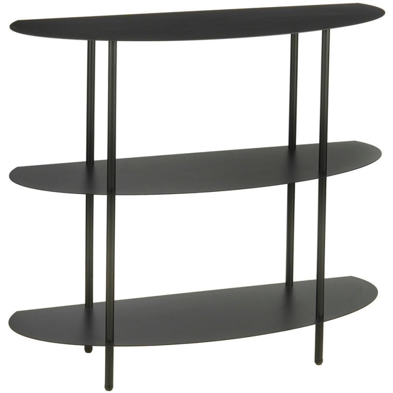Étagère console métal noir 3 niveaux...