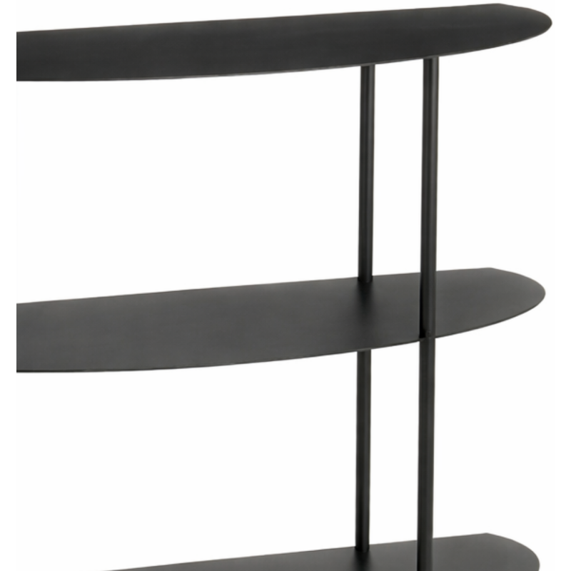 Étagère console métal noir 3 niveaux...