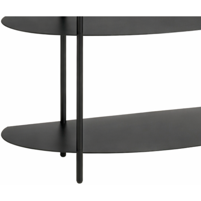 Étagère console métal noir 3 niveaux...