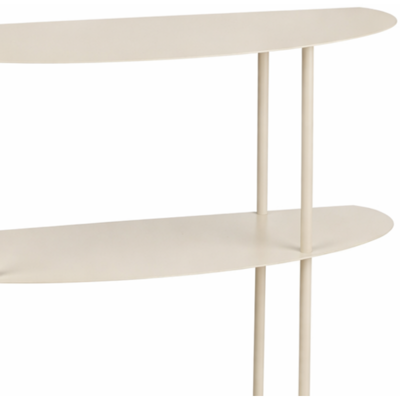 Étagère console métal blanc cassé 3...