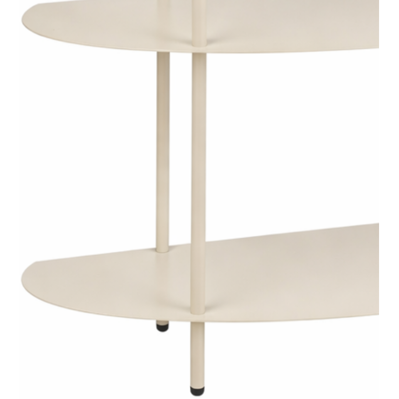 Étagère console métal blanc cassé 3...