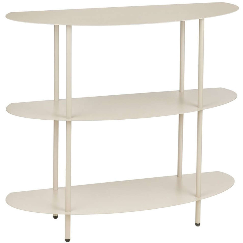 Étagère console métal blanc cassé 3...