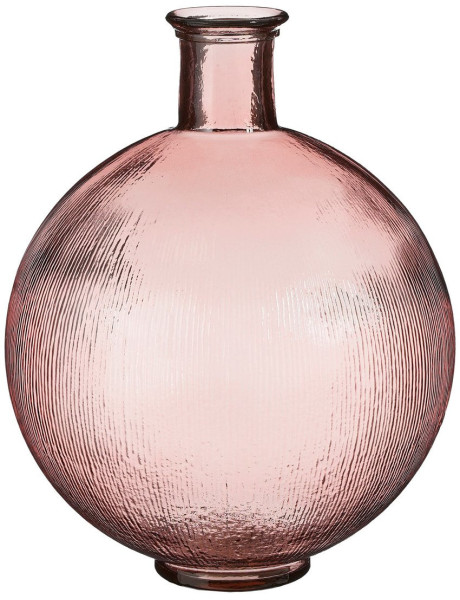 Vase bouteille en verre rose 42 cm La Granja