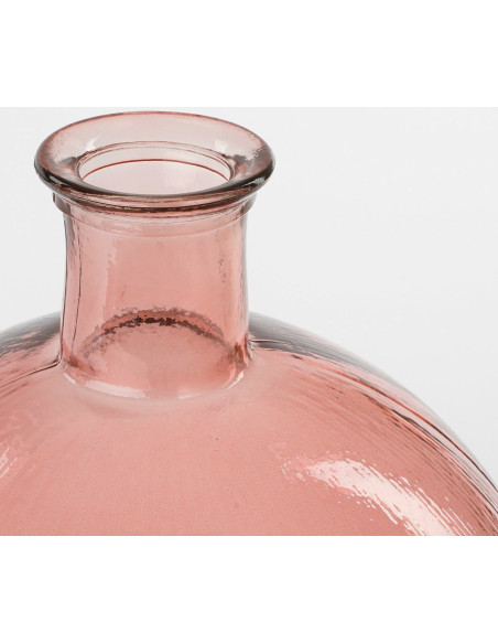Vase bouteille en verre rose 42 cm La Granja