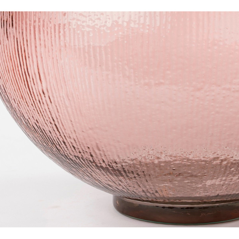 Vase bouteille en verre rose 42 cm La...