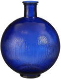Vase bouteille en verre bleu foncé 42 cm La Granja