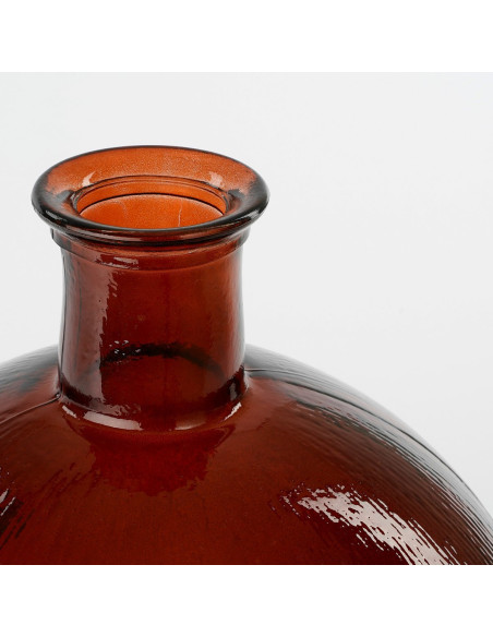Vase bouteille en verre ambré 42 cm La Granja