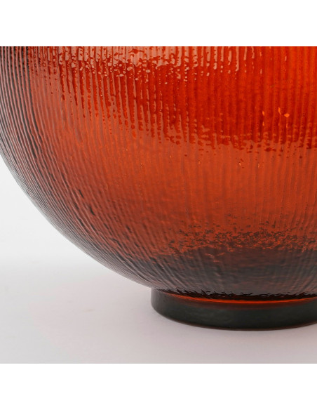 Vase bouteille en verre ambré 42 cm La Granja