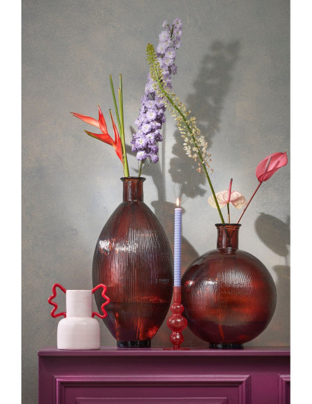 Vase bouteille en verre ambré 42 cm La Granja