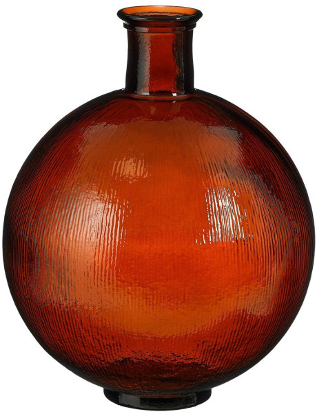 Vase bouteille en verre ambré 42 cm La Granja
