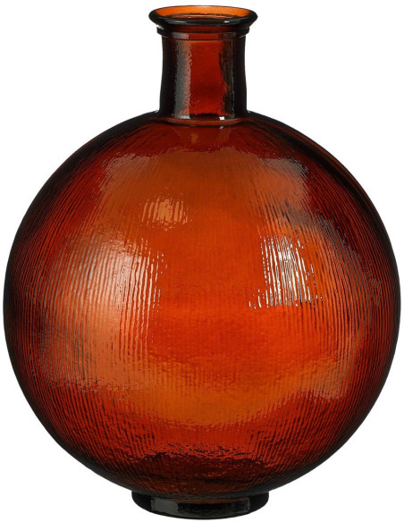 Vase bouteille en verre ambré 42 cm La Granja