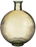 Vase bouteille en verre ambré clair 42 cm La Granja
