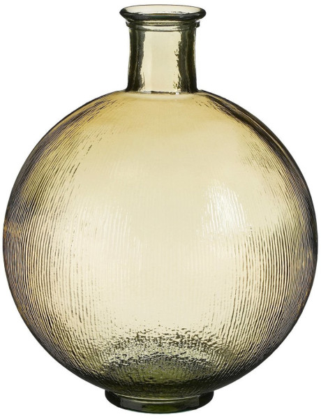 Vase bouteille en verre ambré clair 42 cm La Granja