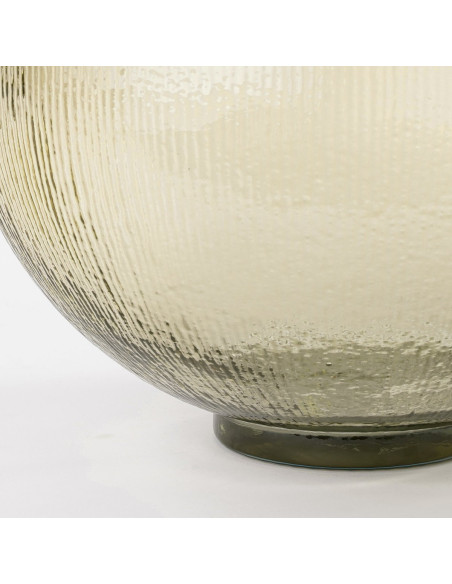Vase bouteille en verre ambré clair 42 cm La Granja