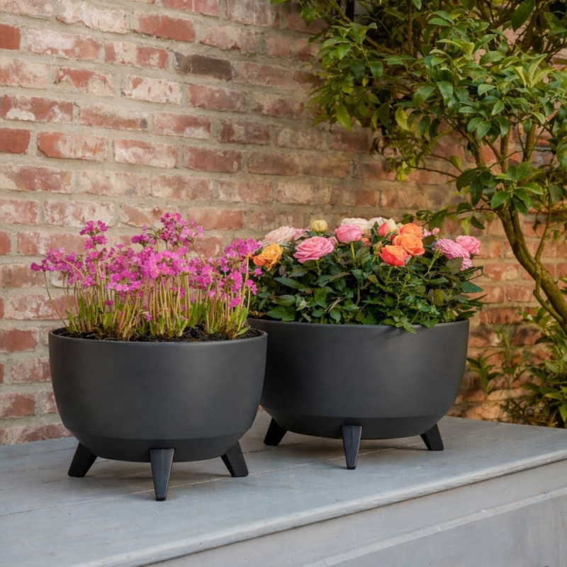 Pot de fleurs extérieur rond...