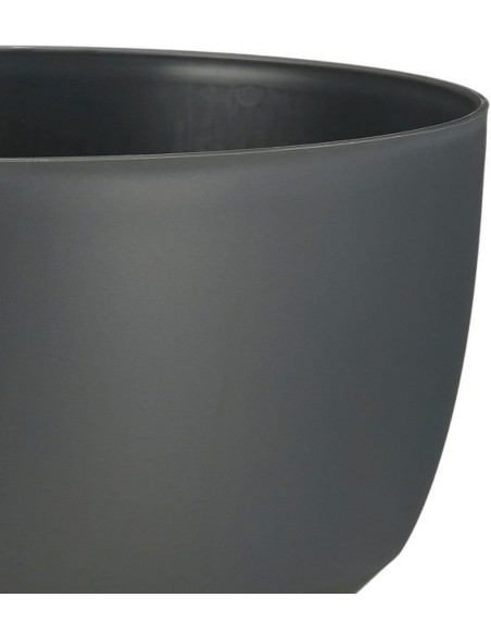 Pot de fleurs extérieur rond anthracite 40 cm Fiesole