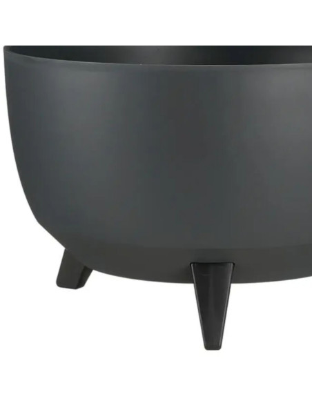 Pot de fleurs extérieur rond anthracite 40 cm Fiesole