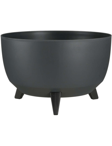 Pot de fleurs extérieur rond anthracite 40 cm Fiesole