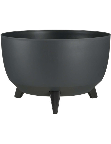 Pot de fleurs extérieur rond anthracite 40 cm Fiesole