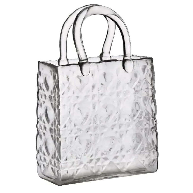 Vase sac à main verre transparent...