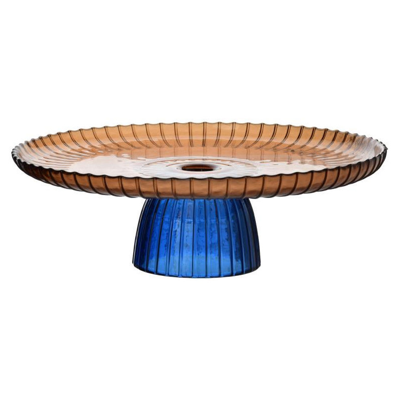 Présentoir à gâteau sur pied verre...