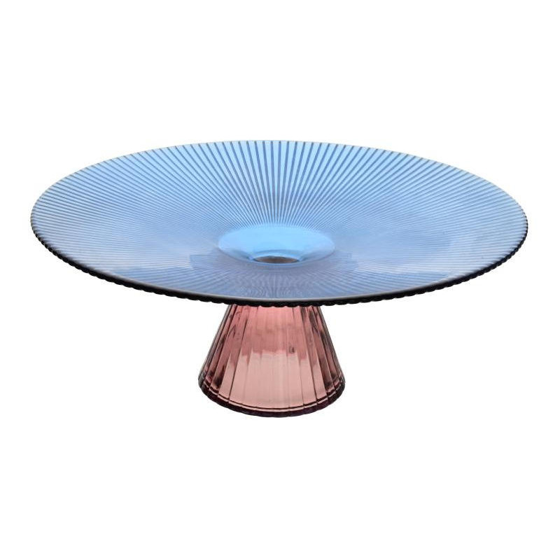 Présentoir à gâteau sur pied verre...