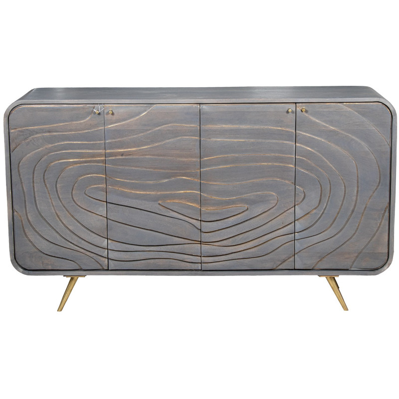 Buffet 4 portes en bois de manguier...