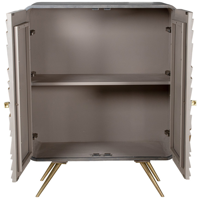 Buffet haut 2 portes en bois de...