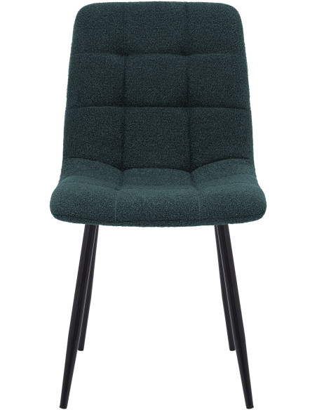 Chaise de salle à manger bouclette bleu pétrole Kuldīga