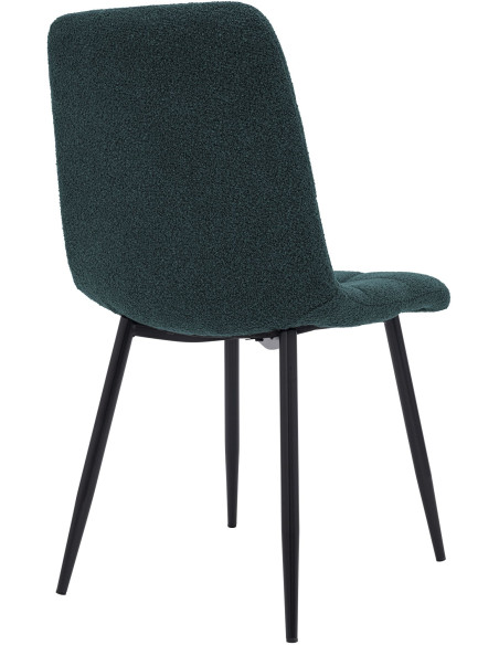 Chaise de salle à manger bouclette bleu pétrole Kuldīga