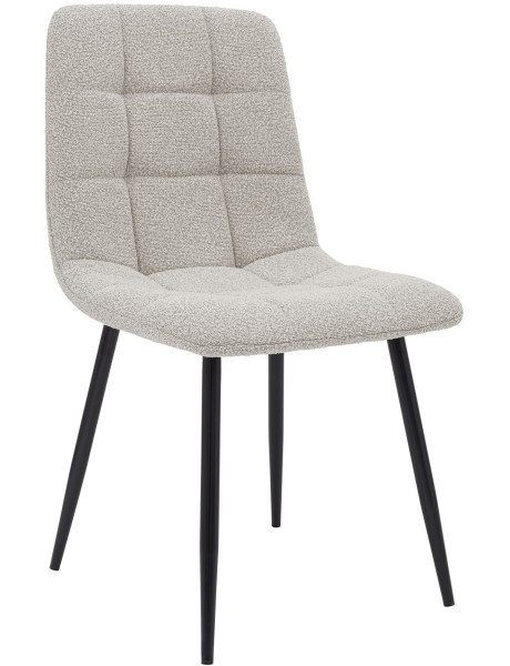 Chaise de salle à manger bouclette crème Kuldīga