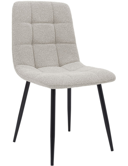 Chaise de salle à manger bouclette crème Kuldīga