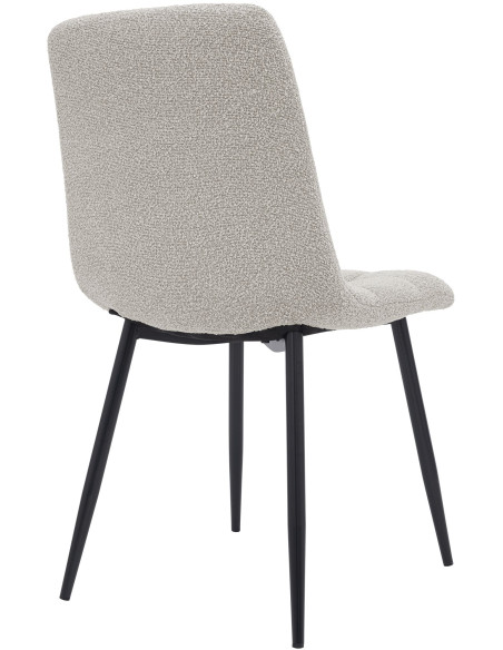 Chaise de salle à manger bouclette crème Kuldīga
