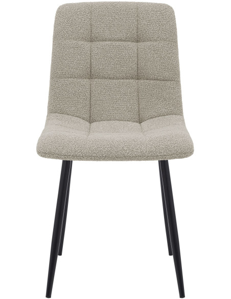 Chaise de salle à manger bouclette taupe Kuldīga