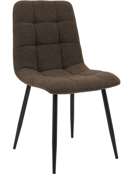 Chaise de salle à manger bouclette marron Kuldīga