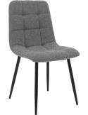 Chaise de salle à manger bouclette grise Kuldīga