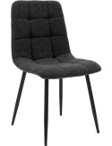 Chaise de salle à manger bouclette gris anthracite Kuldīga