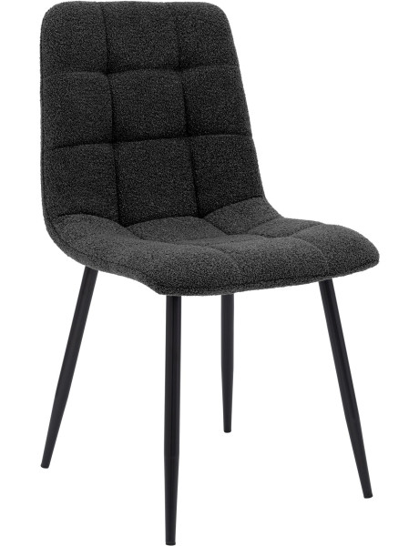 Chaise de salle à manger bouclette gris anthracite Kuldīga