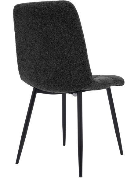 Chaise de salle à manger bouclette gris anthracite Kuldīga