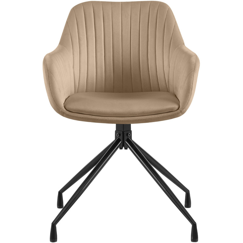 Chaise de salle à manger velours...