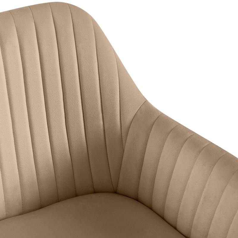 Chaise de salle à manger velours...