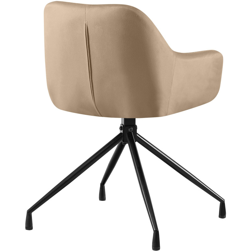 Chaise de salle à manger velours...