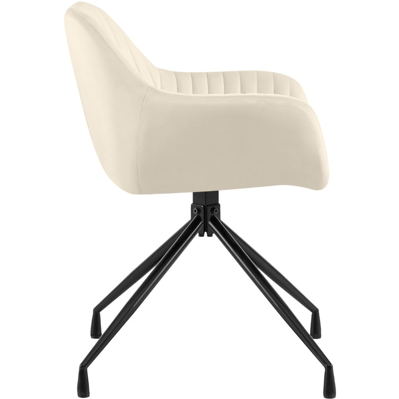 Chaise de salle à manger velours...