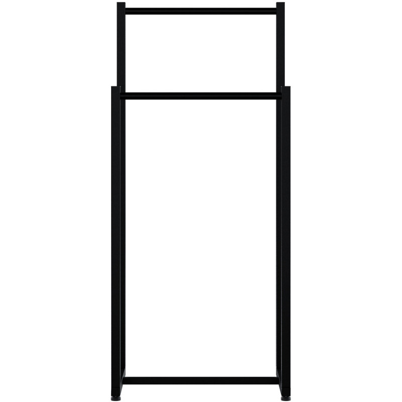 Porte-serviettes sur pied noir 2...