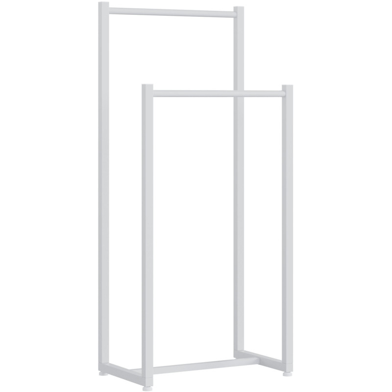 Porte-serviettes sur pied blanc 2...