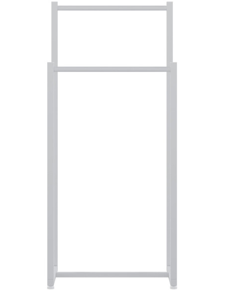 Porte-serviettes sur pied blanc 2 barres Ebeltoft