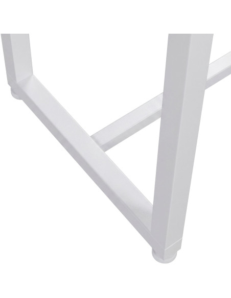 Porte-serviettes sur pied blanc 2 barres Ebeltoft